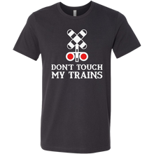 Load image into Gallery viewer, Don't Touch My Trains Mens Unisex T-Shirt, Multiple Colors, Extended Sizes, Shipping Included