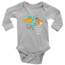 Load image into Gallery viewer, Blue Dragon Love Playing With Fire Long Sleeve Bodysuit, Multi Colors, Free Shipping