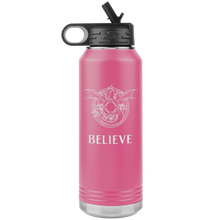 Load image into Gallery viewer, Dragon "Believe" 32oz Insulated Water Bottle, Laser Etched, Multi Colors, Shipping Included