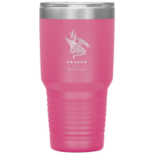 Load image into Gallery viewer, Dragon is My Spirit Animal, 30oz Insulated Travel Tumbler, Laser Etched, Multi Colors, Shipping Included