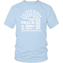 Load image into Gallery viewer, Been Around The Track Mens Unisex T-Shirt, Multiple Colors, Extended Sizes, Shipping Included