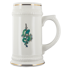 Load image into Gallery viewer, Beer Stein 22oz Ceramic, Multiple Dragon Graphics, Free Shipping