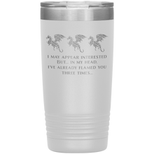Load image into Gallery viewer, Dragon - I've Flamed You 3 Times, 20 oz Insulated Travel Tumbler, Multi Colors, Shipping Included