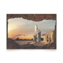 Load image into Gallery viewer, Fantasy Dragon Castle at Sea Cave Landscape, Multi Pc Sets Available, Free Shipping