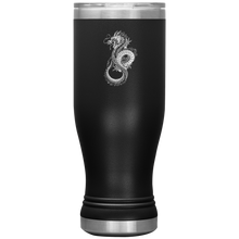 Load image into Gallery viewer, Chinese Art Dragon, 20oz Insulated Boho Tumbler, Laser Etched, Multi Colors, Shipping Included