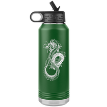 Load image into Gallery viewer, Chinese Art Dragon, 32oz Insulated Water Bottle, Multi Colors, Laser Etched, Shipping Included
