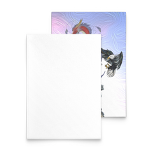 Load image into Gallery viewer, Surreal Dragon & Eagle Graphic Flat Notecard, Available in Multiples, Free Shipping