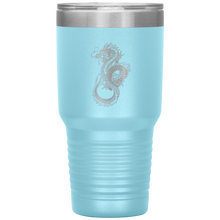 Load image into Gallery viewer, Chinese Art Dragon, 30oz Insulated Travel Tumbler, Laser Etched, Multi Colors, Shipping Included