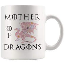Load image into Gallery viewer, Mother of Dragons, Pink Floral, 11oz & 15oz Mug Options, Free Shipping