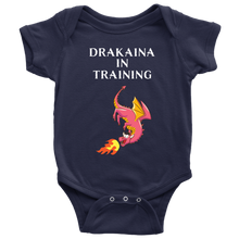 Load image into Gallery viewer, Dragon Drakaina in Training Baby Bodysuit Creeper Romper One-Piece, Shipping Included