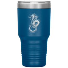 Load image into Gallery viewer, Chinese Art Dragon, 30oz Insulated Travel Tumbler, Laser Etched, Multi Colors, Shipping Included