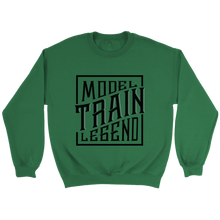 Load image into Gallery viewer, Model Train Legend Unisex Sweat Shirt Multi Color Extended Sizes Shipping Included