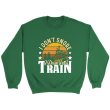 Load image into Gallery viewer, I Dream I'm A Train Unisex Sweat Shirt Multi Colors Extended Sizes Shipping Included