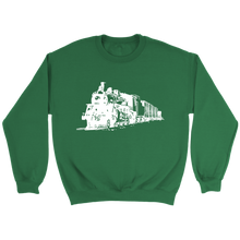 Load image into Gallery viewer, Locomotive Perspective Unisex Sweat Shirt Multi Color Extended Sizes Shipping Included