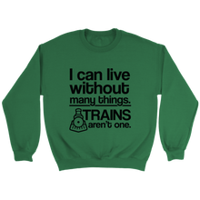 Load image into Gallery viewer, I Can Live Without Many Things Unisex Sweat Shirt Multi Colors Extended Sizes Shipping Included
