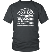 Load image into Gallery viewer, Been Around The Track Mens Unisex T-Shirt, Multiple Colors, Extended Sizes, Shipping Included