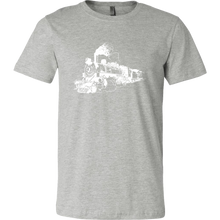 Load image into Gallery viewer, Distressed Steam Train Mens T-Shirt, Multiple Colors, Extended Sizes, Shipping Included