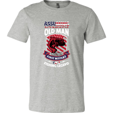 Load image into Gallery viewer, Assuming I'm Old Man is First Mistake, Fishing T-Shirt, Extended Sizes, Multi Colors. Shipping Included.