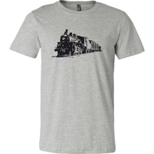 Load image into Gallery viewer, Locomotive Drawing Perspective - Unisex/Men's T-Shirt, Multiple Colors, Extended Sizes, Shipping Included