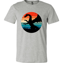 Load image into Gallery viewer, Retro Full Length Dragon, Unisex T-Shirt, Multi Colors, Extended Sizes Available, Free Shipping