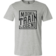 Load image into Gallery viewer, Model Train Legend - Unisex/Men's T-Shirt, Multiple Colors, Extended Sizes, Shipping Included