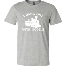 Load image into Gallery viewer, I Hang Out With Models (White) Mens T-Shirt, Multiple Colors, Extended Sizes, Shipping Included