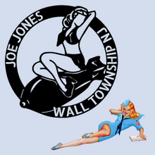 Load image into Gallery viewer, PINUP GIRL - Steel Sign, Multiple Sizes and Colors Available, Nose Art, WW II, Bombshell