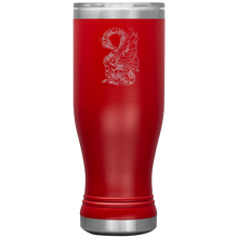 Load image into Gallery viewer, Dragon - Tattoo Inspired, 20 oz Boho Insulated Tumbler, Multi Colors, Shipping Included
