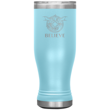 Load image into Gallery viewer, Dragon - BELIEVE, 20 oz Insulated Boho Travel Tumbler, Multi Colors, Shipping Included