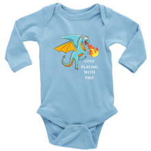 Load image into Gallery viewer, Blue Dragon Love Playing With Fire Long Sleeve Bodysuit, Multi Colors, Free Shipping
