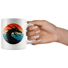Load image into Gallery viewer, Retro Dragon Head Profile, 11oz & 15oz Mug Options, Free Shipping