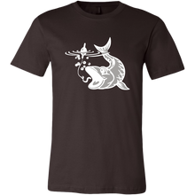 Load image into Gallery viewer, Biting Fish Graphic on Men's Unisex T-Shirt, Multi Colors, Extended Sizes, Shipping Included