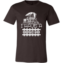 Load image into Gallery viewer, One Track Mind (Trains) - Unisex Mens T-Shirt, Multiple Bold Colors, Extended Sizes, Shipping Included