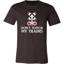 Load image into Gallery viewer, Don't Touch My Trains Mens Unisex T-Shirt, Multiple Colors, Extended Sizes, Shipping Included