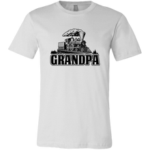 Load image into Gallery viewer, Grandpa Train Lovers Mens T-Shirt, Multiple Colors, Extended Sizes, Shipping Included