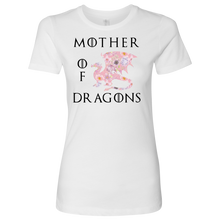 Load image into Gallery viewer, Mother of Dragon Floral Design, Women's Boyfriend Crew Shirt, Multi Colors, Extended  Sizes, Free Shipping