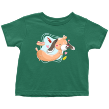 Load image into Gallery viewer, Doxie Hot Dog Cartoon Toddler T-Shirt, Multi Sizes, Multi Colors, Free Shipping