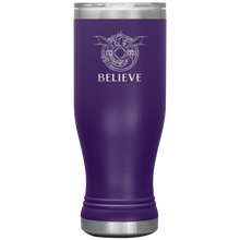 Load image into Gallery viewer, Dragon - BELIEVE, 20 oz Insulated Boho Travel Tumbler, Multi Colors, Shipping Included