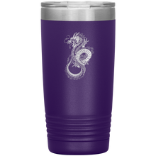 Load image into Gallery viewer, Chinese Art Dragon, 20oz Insulated Travel Tumbler, Laser Etched, Multi Colors, Shipping Included