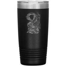 Load image into Gallery viewer, Tattoo Inspired Dragon, 20 oz Insulated Travel Tumbler, Multi Colors, Shipping Included