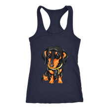 Load image into Gallery viewer, Dachshund Ladies Racerback Tank Multi Colors Free Shipping