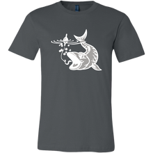 Load image into Gallery viewer, Biting Fish Graphic on Men's Unisex T-Shirt, Multi Colors, Extended Sizes, Shipping Included