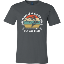 Load image into Gallery viewer, Anytime is a Good Time to Go Fish - Unisex T-Shirt, Extended Sizes, Shipping Included