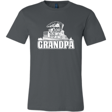 Load image into Gallery viewer, Grandpa Train Lover Mens T-Shirt, Multiple Colors, Extended Sizes, Shipping Included