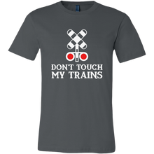 Load image into Gallery viewer, Don't Touch My Trains Mens Unisex T-Shirt, Multiple Colors, Extended Sizes, Shipping Included