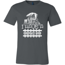 Load image into Gallery viewer, One Track Mind (Trains) - Unisex Mens T-Shirt, Multiple Bold Colors, Extended Sizes, Shipping Included