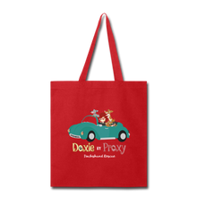 Load image into Gallery viewer, Doxie By Proxy Logo Shopping Tote Bag, Free Shipping - red