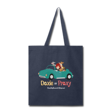 Load image into Gallery viewer, Doxie By Proxy Logo Shopping Tote Bag, Free Shipping - navy