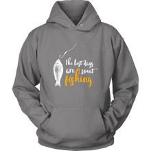 Load image into Gallery viewer, Best Days Are Spent Fishing Unisex Hoodie, Multi Colors, Extended Sizes, Shipping Included