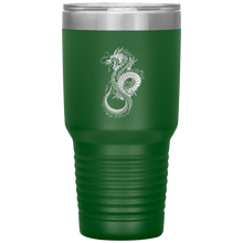 Load image into Gallery viewer, Chinese Art Dragon, 30oz Insulated Travel Tumbler, Laser Etched, Multi Colors, Shipping Included